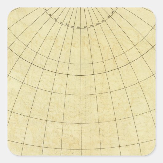 Azië-overzicht Vierkante Sticker (Voorkant)