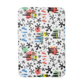 Azië | Symbolen Patroon Badmat (Voorkant Verticaal)