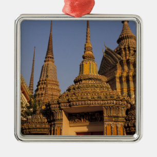 Azië, Thailand, Bangkok, Wat Po, oudste van de sta Metalen Ornament