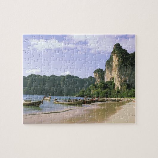 Azië, Thailand, Krabi. West Railay Beach, lang Legpuzzel (Horizontaal)