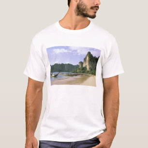 Azië, Thailand, Krabi. West Railay-strand, lang T-shirt