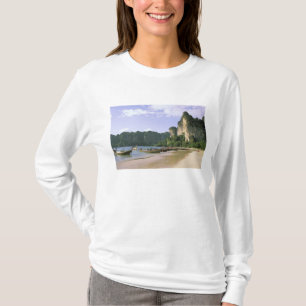 Azië, Thailand, Krabi. West Railay-strand, lang T-shirt