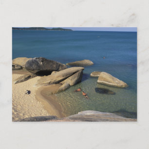 Azië, Thailand, Samui. Strand Briefkaart