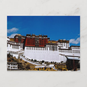 Azië, Tibet, Lhasa, Potala Palace, ook bekend als  Briefkaart