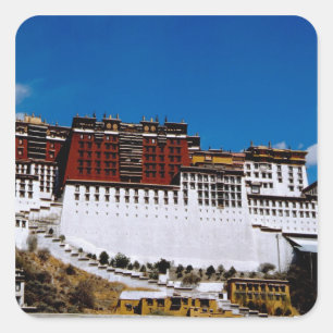 Azië, Tibet, Lhasa, Potala Palace, ook bekend als  Vierkante Sticker