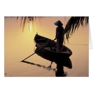 Azië, Vietnam, Mekong Delta, Can Tho. Avond