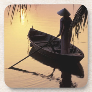 Azië, Vietnam, Mekong Delta, kan dat. Avond Bier Onderzetter