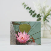 Azië, Vietnam. Waterlelie in een tempelvijver Briefkaart (Staand voorkant)