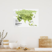 Azië Volgens Iran Poster (Keuken)