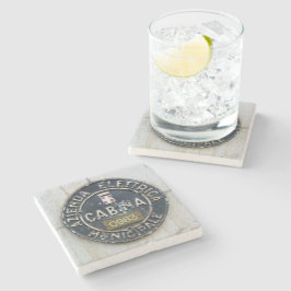 Azienda Electrica Municipale Cabina -Milano, Itali Stenen Onderzetter