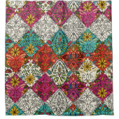 aziza patchwork douchegordijn (Voorkant)