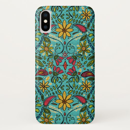 aziza turquoise Case-Mate iPhone case (Achterkant)