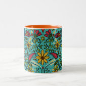 aziza turquoise tweekleurige koffiemok (Center)