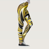 Aziza Yellow en zwarte Leggings (Rechts)