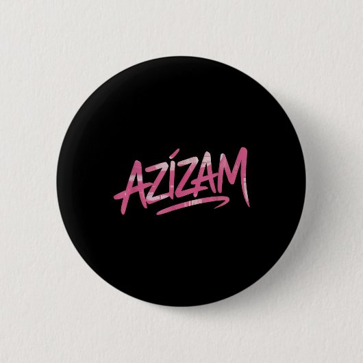 Azizam Ronde Button 5,7 Cm (Voorkant)
