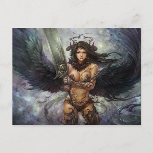 Azmodeus Dark Angel "Sunilda", Briefkaart (Voorkant)