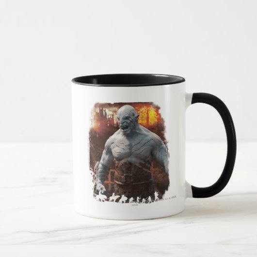 Azog & Orcs Silhouette Graphic Mok (Rechts)
