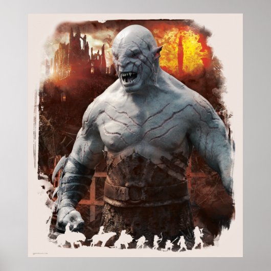 Azog & Orcs Silhouette Graphic Poster (Voorkant)
