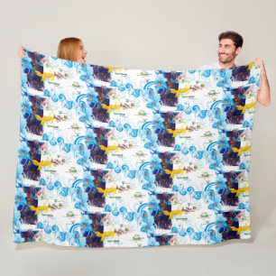 Azoren design fleece deken