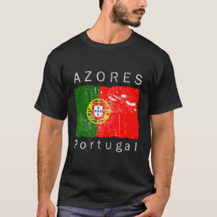 Azoren eilanden Portugese vlag Ik hou van Portugal T-shirt