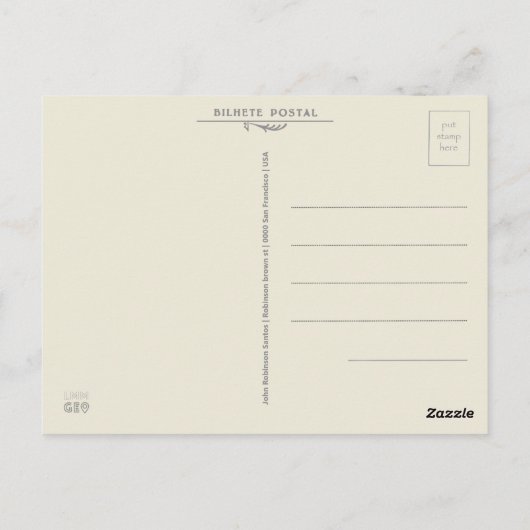 Azoren eilanden vulkanische meren illustratie briefkaart (Achterkant)