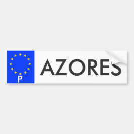 Azoren European Union License Bord Sticker