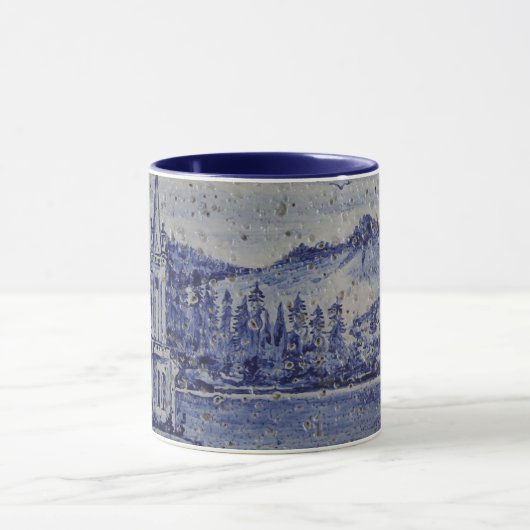 Azoren Furnas Lake Tile Cup Caneca das Furnas Mok (Midden)