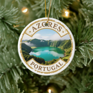 Azoren Portugal Reis Badge Ornament – Tweezijdig