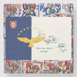 Azoren Portugal Stenen Onderzetter