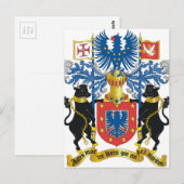 Azoren (Portugal) Wapenmunt Briefkaart (Voorkant / Achterkant)