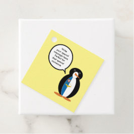 Azoren praten Ms Penguin gepersonaliseerd Bedankjes Labels