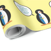 Azoren praten Ms Penguin gepersonaliseerd Cadeaupapier (Rol Hoek)