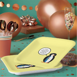 Azoren praten Ms Penguin gepersonaliseerd Papieren Bordje