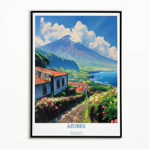 Azoren Print - Azoren Poster - Pico Berg Print