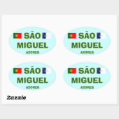 Azoren - Sao Miguel Azores Oval Sticker (Vel)