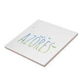 Azoren Tegeltje (Zijkant)