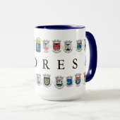 Azoren Towns Coat Arms Mok (Voorkant rechts)