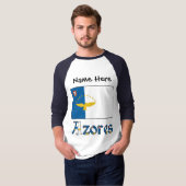 Azoren vlag gepersonaliseerd t-shirt (Voorkant volledig)