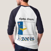 Azoren vlag gepersonaliseerd t-shirt (Achterkant)