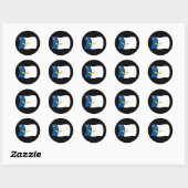 Azoren Vlag Sticker (Vel)