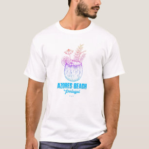 Azores Beach Souvenir - Portugal Reminder T-shirt