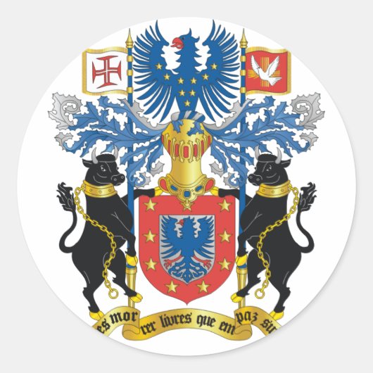 azores emblem ronde sticker (Voorkant)