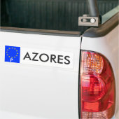 Azores European Union License Plate Sticker (Sur camion)