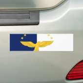 Azores Flag Bumpersticker (Op auto)