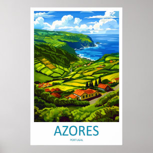 Azores Nationaal Vintage Park Poster Ski Reizen