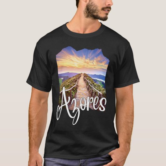 Azores Souvenirs Portuguese Roots Azores T-shirt (Voorkant)