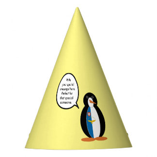 Azoriale pratende mevrouw Pinguïn gepersonaliseerd Feesthoedjes