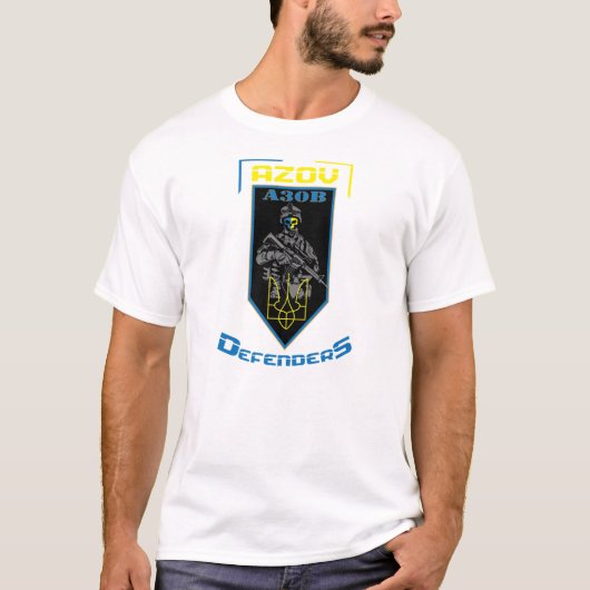 AZOV-verdedigers Oekraïens leger (1) T-shirt (Voorkant)
