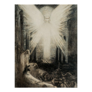 Azrael door Jean Delville, 1890 Perfect Poster