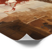 Azrael drijvend boven de mensheid - Poster (Hoek)